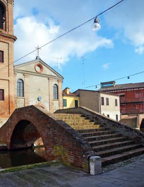 İtalyan Comacchio kasabası 