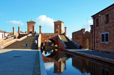 İtalyan Comacchio kasabası 