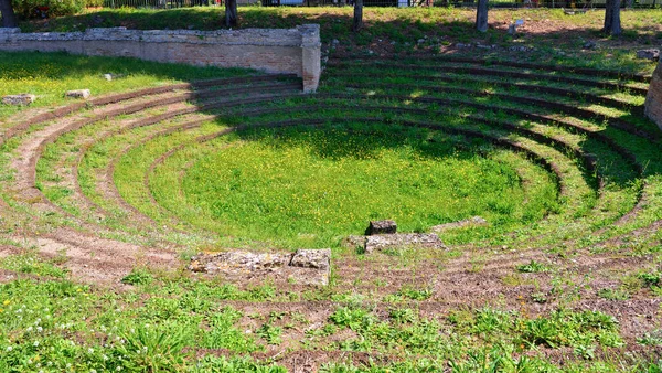 Agora Ekklesiasterion Erected 480 470 Paestum Capaccio Italy — Stock Photo, Image