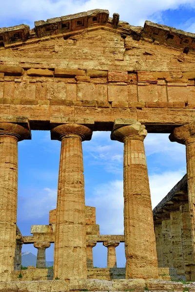 Świątynia Ateny Lub Świątynia Ceres Około 500 Pne Jest Grecką — Zdjęcie stockowe