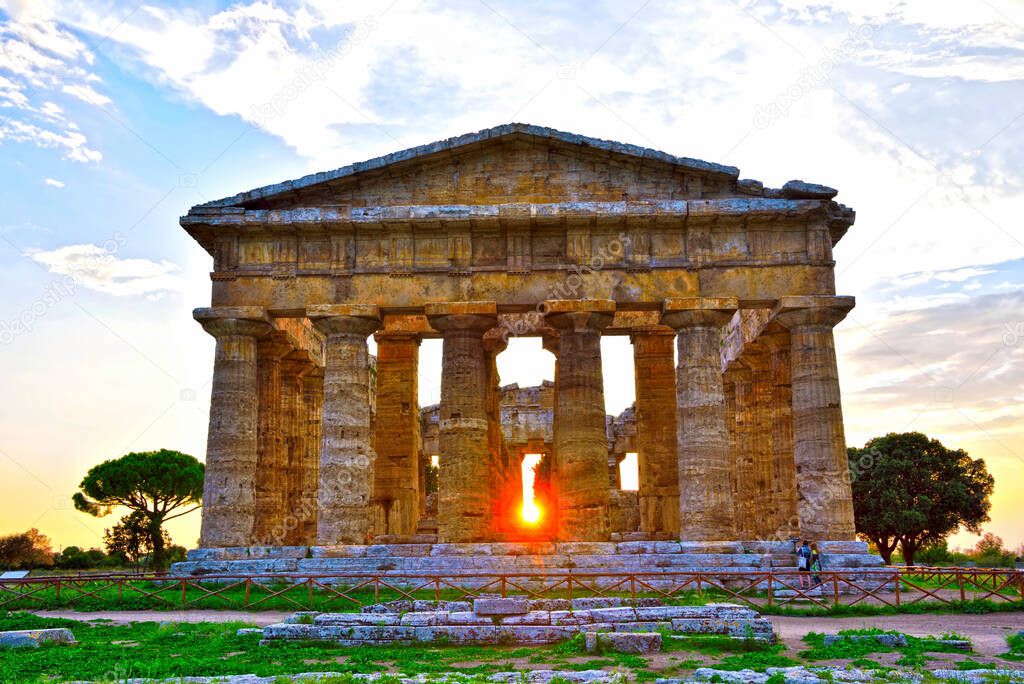 the temple of Neptune It was built in the Doric order around 460450 BC Paestum Italy