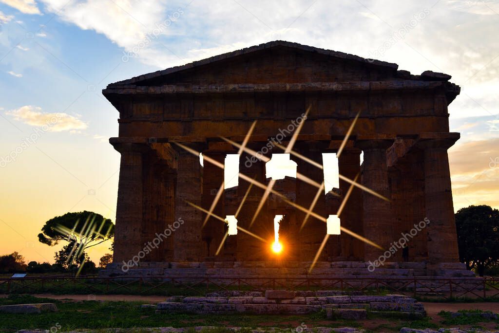 the temple of Neptune It was built in the Doric order around 460450 BC Paestum Italy
