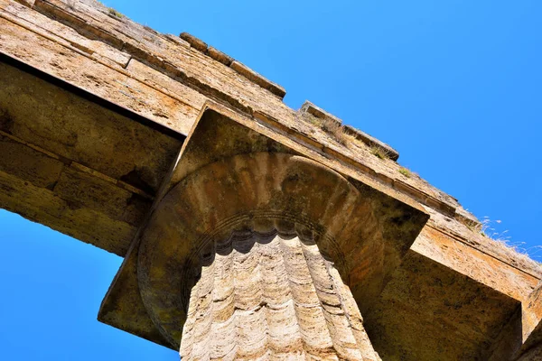 Chrám Neptun Byl Postaven Řádu Doric Kolem Roku 460450 Paestum — Stock fotografie