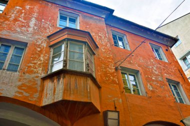 Brixen İtalya 'daki karakteristik tarihi binalar