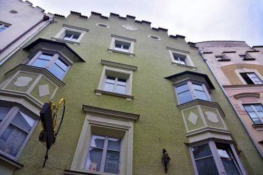 Brixen İtalya 'daki karakteristik tarihi binalar