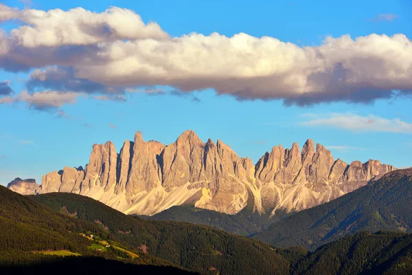 Skupina Odle Horské Pásmo Dolomit Které Spolu Skupinou Puez Tvoří — Stock fotografie