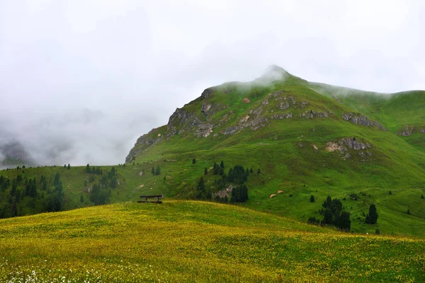 Panorama Val Funes South Tyrol Itália — Fotografia de Stock