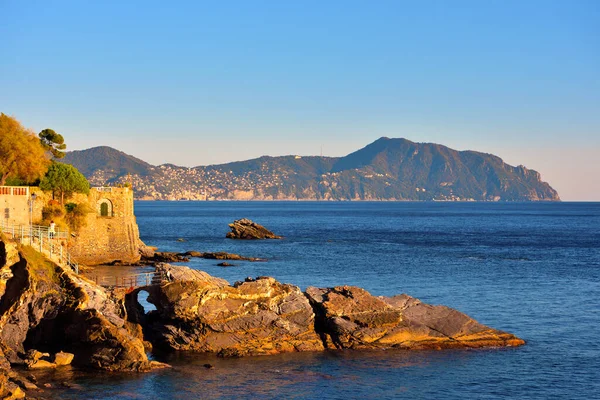 stock image the Ligurian coast of the eastern riviera