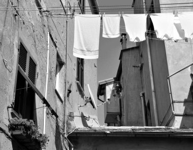 Albissola Marina İtalya 'nın antik köyü Pozzo Garitta.