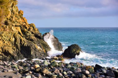 Cogoleto Liguria İtalya kıyı manzarası