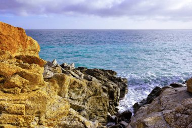 Cogoleto Liguria İtalya kıyı manzarası