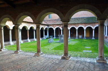 Katedralin manastır müzesi 10 Şubat 2018 Ferrara İtalya