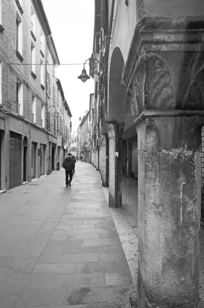 Centre Ville Historique Avec Ses Bâtiments Historiques Ferrara Italie — Photo