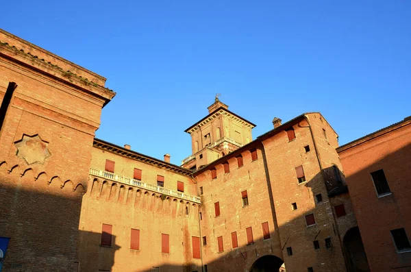 Castello Estense Ferrara Emilia Romagna Italia — Foto Stock