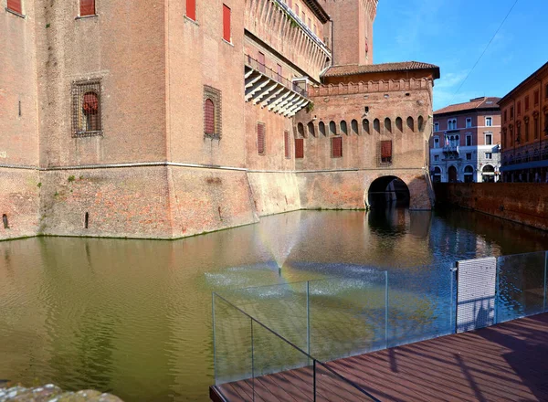 Castello Estense Ferrara Emilia Romagna Italia — Foto Stock