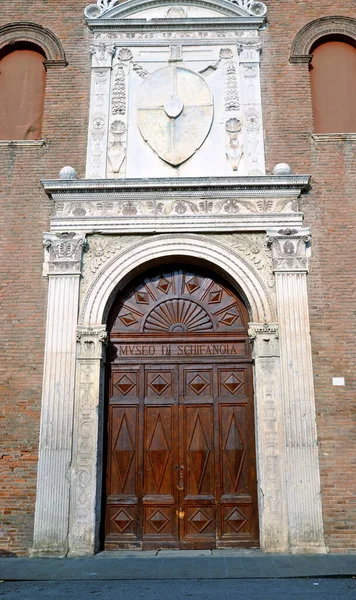 Palazzo Schifanoia Costruito Nel 1386 Ferrara Italia — Foto Stock