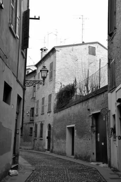 Het Historische Stadscentrum Met Zijn Historische Gebouwen Ferrara Italië — Stockfoto