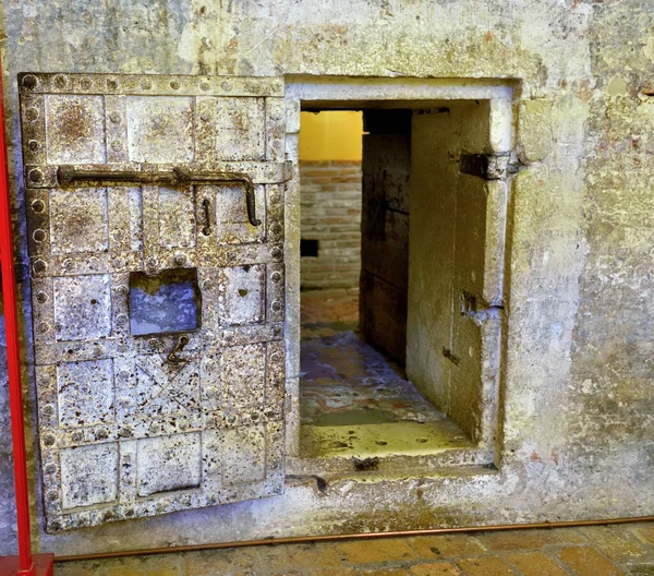 Φυλακή Στο Υπόγειο Του Κάστρου Este Φεβρουάριος 2018 Ferrara Ιταλία — Φωτογραφία Αρχείου