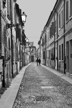 Ferrara Emilia Romagna İtalya 'nın tarihi merkezi