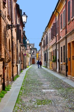 Ferrara Emilia Romagna İtalya 'nın tarihi merkezi