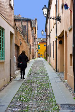 Ferrara Emilia Romagna İtalya 'nın tarihi merkezi