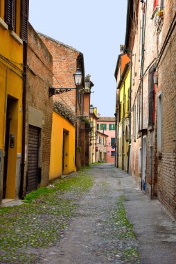 Ferrara Emilia Romagna İtalya 'nın tarihi merkezi