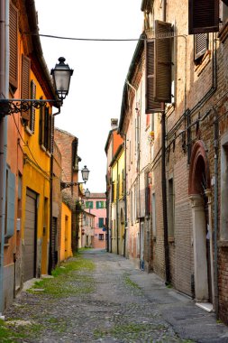 Ferrara Emilia Romagna İtalya 'nın tarihi merkezi