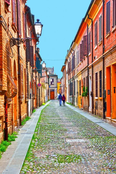 Ferrara Emilia Romagna İtalya 'nın tarihi merkezi