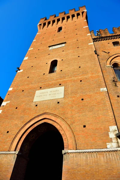 Het Gemeentepaleis Van Ferrara Italië — Stockfoto