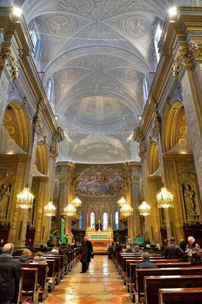 Interior Catedral San Giorgio Martire Principal Lugar Culto Católico Febrero —  Fotos de Stock