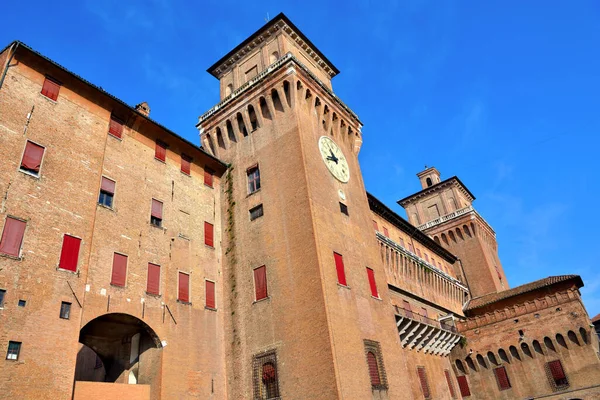 Het Kasteel Van Estense Ferrara Emilia Romagna Italië — Stockfoto