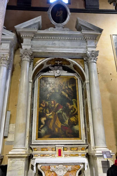 Templom Belseje Múzeum Santa Maria Castello Genova 2018 Április — Stock Fotó