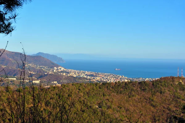Krajobraz Miejski Genua Portofino Liguria Włochy — Zdjęcie stockowe
