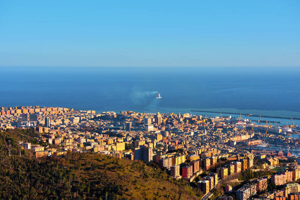 cityscape of Genoa,  liguria italy