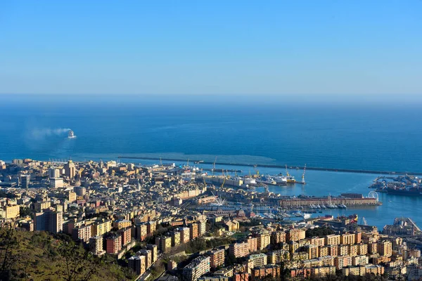 Krajobraz Miasta Genua Liguria Italiy — Zdjęcie stockowe