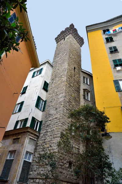 Tower Embriaci Genoa Ιταλία — Φωτογραφία Αρχείου