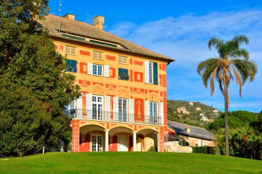  Genoa İtalya 'nın nervi parkındaki villa Grimaldi.