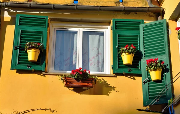 Casas Colores Cogoleto Pueblo Liguria Italia — Foto de Stock