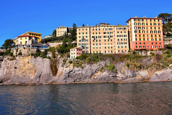 Edificios Históricos Camogli Génova Italia — Foto de Stock