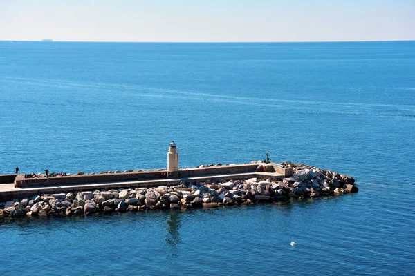 Der Leuchtturm Von Camogli Ligurien Italien — Stockfoto