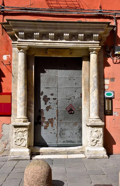 Portais Sugestivos Centro Histórico Gênova Itália — Fotografia de Stock
