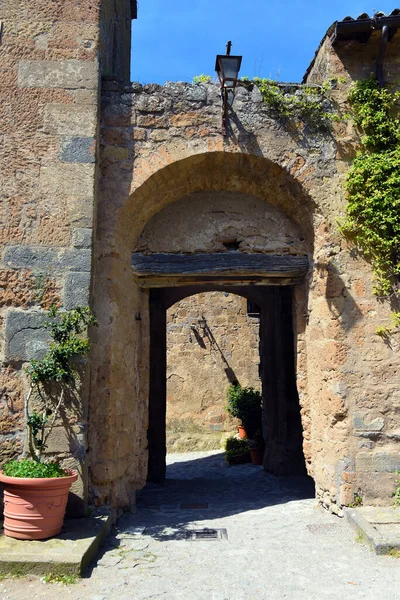 Glimpse Civilita Bagnoregio Viterbo Italy — стоковое фото