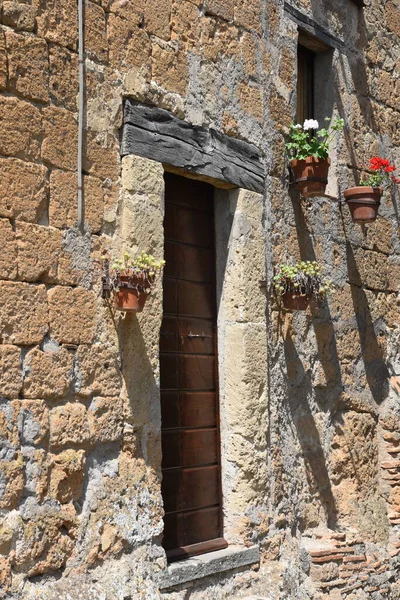 Glimpse Civilita Bagnoregio Viterbo Italy — стоковое фото