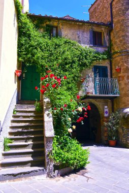 Bagnoregio Viterbo İtalya 'nın tarihi merkezi.