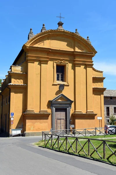 Историческом Центре Старой Церкви Bagnoregio Превратили Vittorio Taborra Auditorium — стоковое фото