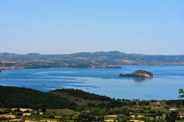 Озеро Больсена Вітербо Італія — стокове фото