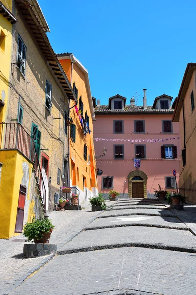 Het Historische Centrum Van Capodimonte Viterbo Italië — Stockfoto