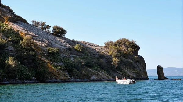 Martana Insel Ist Die Kleinere Der Beiden Inseln Des Bolsena — Stockfoto