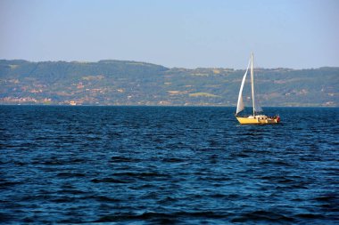 Capodimonte İtalya 'dan Bolsena Gölü görüldü