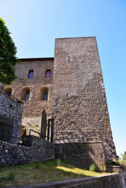 Papa 'nın Kalesi (rocca dei papi) Montefiascone Viterbo İtalya